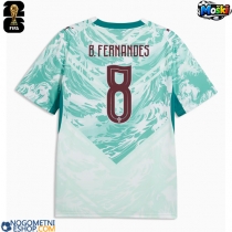 Moški Nogometni dresi Portugalska Bruno Fernandes #8 Gostujoči SP 2026 Kratek Rokav
